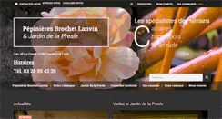 Desktop Screenshot of pepiniere-brochetlanvin.com